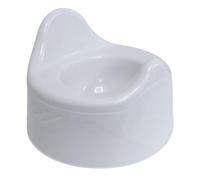 Junior Joy Baby Potty - Lightweight Portable Toddler Toilet Trainer, Easy Clean Plastic Potty for Home and Travel - White