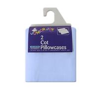 Junior Joy Cot Cotton Pillow Case (Pack of 2, Blue)
