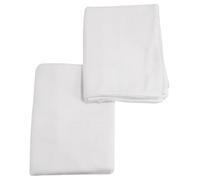Junior Joy Cot Fitted Sheets, 100% Cotton, Oeko-Tex Standard 100, Soft and Breathable, 60 x 120cm, for Baby and Toddler, Pack of 2 - White