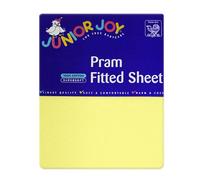 Junior Joy Pram Fitted Sheets (Lemon)