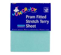 Junior Joy Pram Fitted Stretch Terry Sheet (Mint)