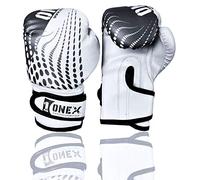 Junior/kids Boxing Gloves Sparring * Pro 2oz-4oz-6oz Punch Bag Fight MMA Muay Thai Grappling Fight Mitts Martial Arts Training Kickboxing Punching Glove (Black, 4oz)