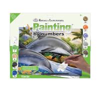 Royal and Langnickel Junior Large Paint by Number Kit 15.25 inch x 11.25 inch - Dolphin Island