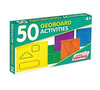 Junior Learning 50 Geoboard Activities | Numeracy Activity Flashcards | Ages 4-6, Year 1-2, Key Stage 1