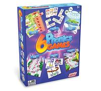 Junior Learning 6 Phonics Games Literacy Educational Board Game | 1-4 Players | Ages 5, Year 1-2, Key Stage 1