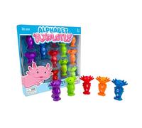 Junior Learning: Alphabet Axolotls - Matching Set Game - Learn Upper & Lower Case Letters, Twist & Turn Pieces, ABC Reading Development, Kids Ages 3+
