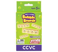 Junior Learning CCVC Bubble Boards | Learn Blend-Beginning Words and Blend-Ending Words | Literacy Fidget Sensory Resource | Ages 5-7, Reception - Year 2