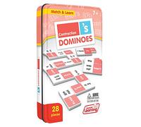 Junior Learning Contraction Dominoes | Literacy Match and Learn Game | 28 Pieces in a Durable Collectors Tin | 1-4 Players, Ages 7-12, Year 2-7