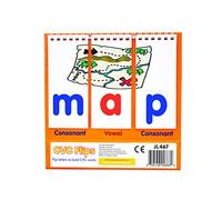 Junior Learning CVC Flips | Literacy Educational Flip Chart | Learn How to Spell Consonant - Vowel - Consonant Words | Ages 4-5, Reception - Year 1