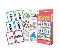 Junior Learning Fraction Flashcards | 3 Decks of 54 cards | Topics: Geometric Fractions, Visual Fractions and Word Problems | Ages 6-9+, Year 4, Key Stage 2