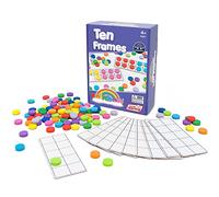 Junior Learning Rainbow Ten Frames Magnetic Resource JL614