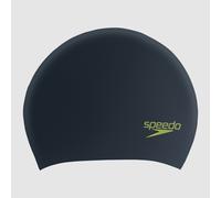 Junior Long Hair Silicone Cap Black/Green - One Size Black/Green One Size
