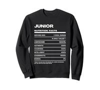 Junior Nutrition Facts Name Sweatshirt