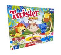 Junior Twister Game - Adventure with Animals - 2 Sides Mat - 2 Games in 1 - Party Game - 2 to 4 Players Indoor Game - Spanish Version