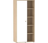 Junior Vida Wardrobe Neptune 1 Door White/Oak Effect