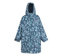 Regatta Kids Spirit Of Adventure Changing Robe - Storm Blue/Leopard Print - 5-9 Yrs