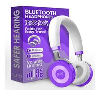 JuniorJam Plus Headphones with Volume Limitation for Children by Puro Sound Labs, 85 dB Limit, Adjustable Bluetooth Headphones for Tablets, Smartphones, Computers -22 Hours of Battery Life