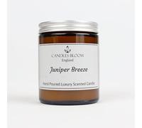 Juniper Breeze 180ml Amber Jar Scented Candle - 35 Hour Burn Time - Eco & Vegan Friendly
