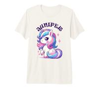 Juniper Cute Unicorn Design for Girls Name Juniper Premium T-Shirt