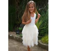 Juniper in Ivory White Party or Flower Girl Dress Lilly + Bo Natural 9-10 Years