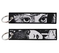 Junji Ito Azami Kurotani Japanese Horror Manga Tomie Uzumaki Keychain Key Tag Chain Fob Ring