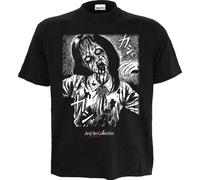 JUNJI-ITO - BLEEDING - Front Print T-Shirt Black Spiral Black M