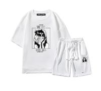 Junji Ito Collection T-Shirt Set Anime Print Casual Sportswear Set Summer Round Neck T-Shirt Drawstring Shorts Tomie Kawakami T-Shirt...