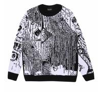 Junji-Ito Men's Face Melting Knitted Jumper in Black | Size: Small Junji-Ito Black S