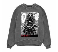 Junji-Ito Men's Ghoul Acid Wash Sweatshirt in Black | Size: XL Junji-Ito Black XL