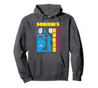 Junji Ito Souchis Curse Bright Colors Pullover Hoodie, Adult Unisex, Dark Heather Grey, XX-Large
