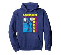 Junji Ito Souchis Curse Bright Colors Pullover Hoodie, Adult Unisex, Navy Blue, XX-Large