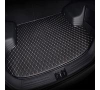 JUNJIKAIDAN Car Leather Boot Liner Mats for BMW i7 electric G70 2022-2025, Wear-Resistant Protector Pad Cargo Tray Protector Liners Carpets Accessories,D/Black~beige