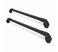 JUNJIKAIDAN Car Roof Rack Cross Bars for Ford Equator 2021-2022, Aluminum Roof Rails Rooftop Lockable Cargo Carrier Luggage for Bike Ski Snowboard Kayak Canoe,A/black