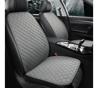 JUNJIKAIDAN Car Seat Cover for VW Touran 2015+, 5 Seats Seat Covers Full Set Linen Breathable Anti-Slip Front Rear Protector Interior Accessories,F/grey