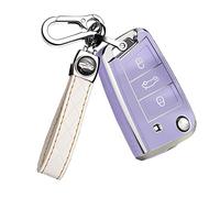 Junjjo Car key fob cover, for Audi A1 Sportback 2019-2021 for Audi A1 Sportback 30 2019 TFSI S-Line Flip Key case TPU Key Holder Shell key bag keychain keyring protective Accessories