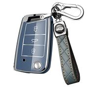 Junjjo Car key fob cover, for Audi A1 Sportback 2019-2021 for Audi A1 Sportback 30 2019 TFSI S-Line Flip Key case TPU Key Holder Shell key bag keychain keyring protective Accessories