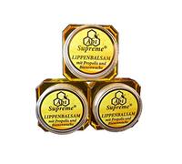 Junjun Lip Balm with Propolis and Beeswax, 3 x 12 ml