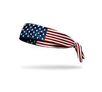 JUNK Brands Pro Sport Honor Americana Collection Flex Tie Headband, Red/White/Blue