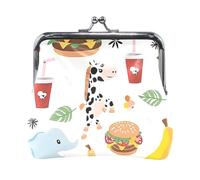 Junk Food Animals Simple Women Leather Cash Wallet Cute Jewelry for Women