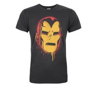 Junk Food Clothing Black Iron Man Short Sleeved T-Shirt Mens