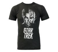 Junk Food Clothing Black Star Trek Short Sleeved T-Shirt Mens
