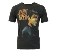 Junk Food Clothing Black Star Trek Short Sleeved T-Shirt Mens