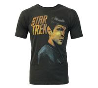 Junk Food Clothing Black Star Trek Short Sleeved T-Shirt Mens