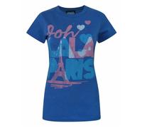 Junk Food Clothing Ooh Lala Paris Text Graphic Short Sleeved T-Shirt Womens