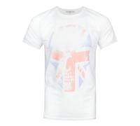 Junk Food Clothing Union Jack Skull Mens Small Short Sleeved T-Shirt