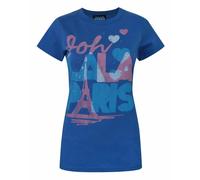 Junk Food Clothing Women's Adult Short Sleeved T-Shirt (Womens Blue) in Blue | Size: Large Junk Food Clothing Blue L