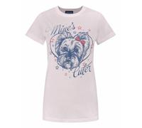 Junk Food Clothing Pink Dog Short Sleeved T-Shirt Womens