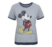 Vanilla Underground Junk Food Clothing Womens Blue Mickey Mouse Jumper (Small)
