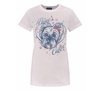 Junk Food Clothing Pink Dog Short Sleeved T-Shirt Womens