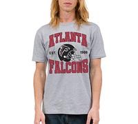 Junk Food Clothing x NFL - Atlanta Falcons - Team Helmet Adult Unisex Fan T-Shirt Grey